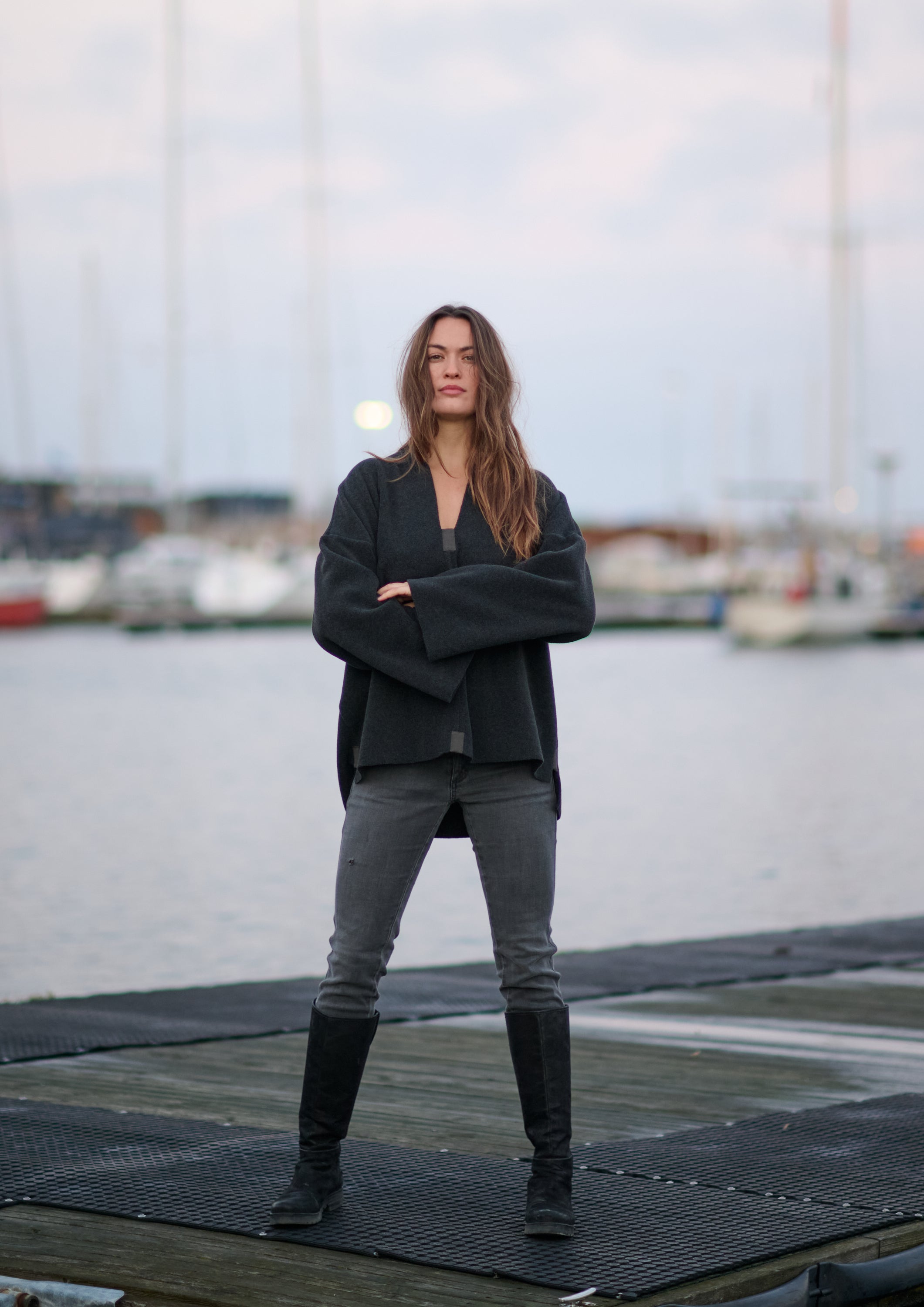 HENRIETTE STEFFENSEN COPENHAGEN PULLOVER - 1370 BLUSER SOFT BLACK 914