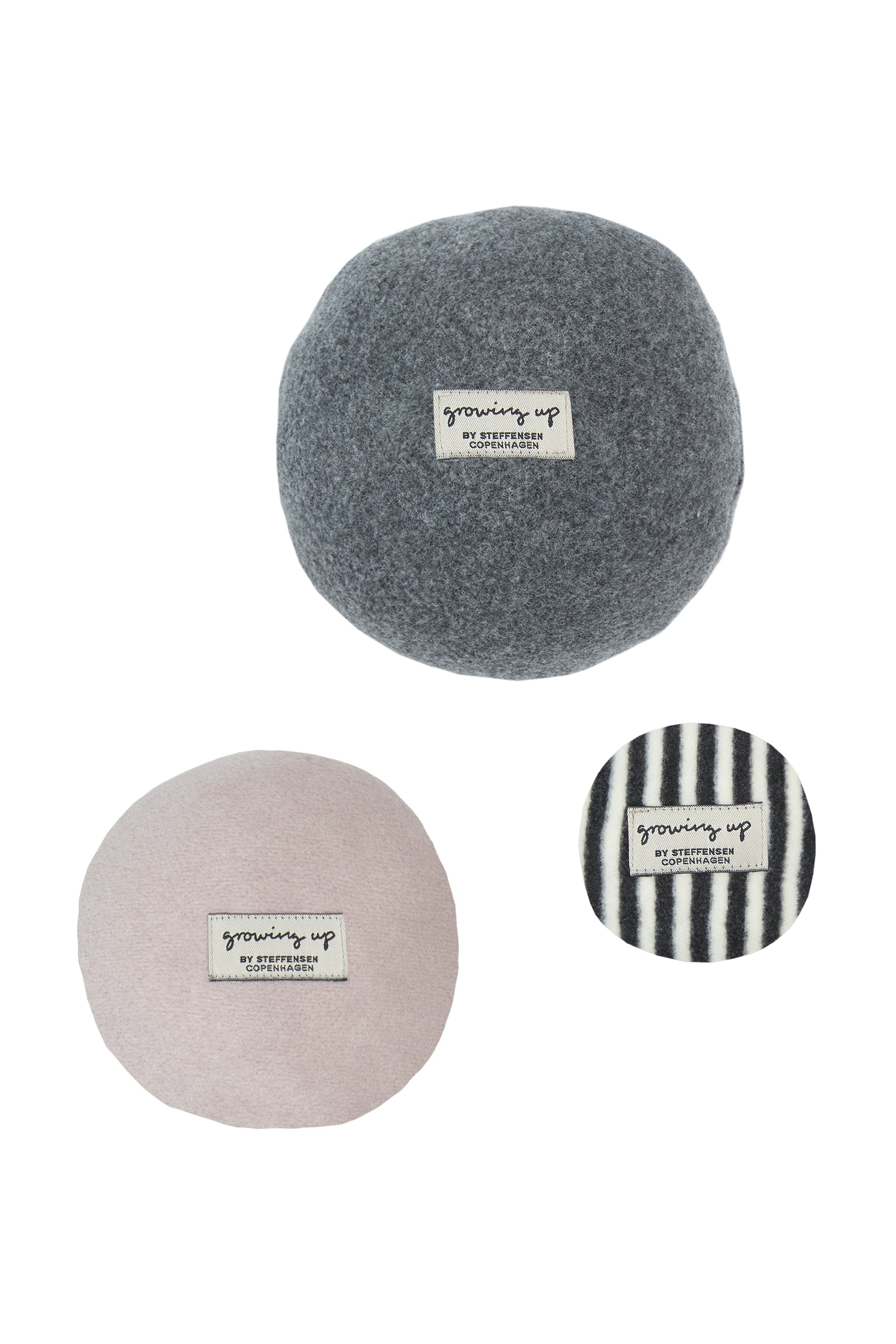 GROWING UP ROUND PILLOW BALLS - 509 GU PUDER GREY/NUDE/STRIB 467