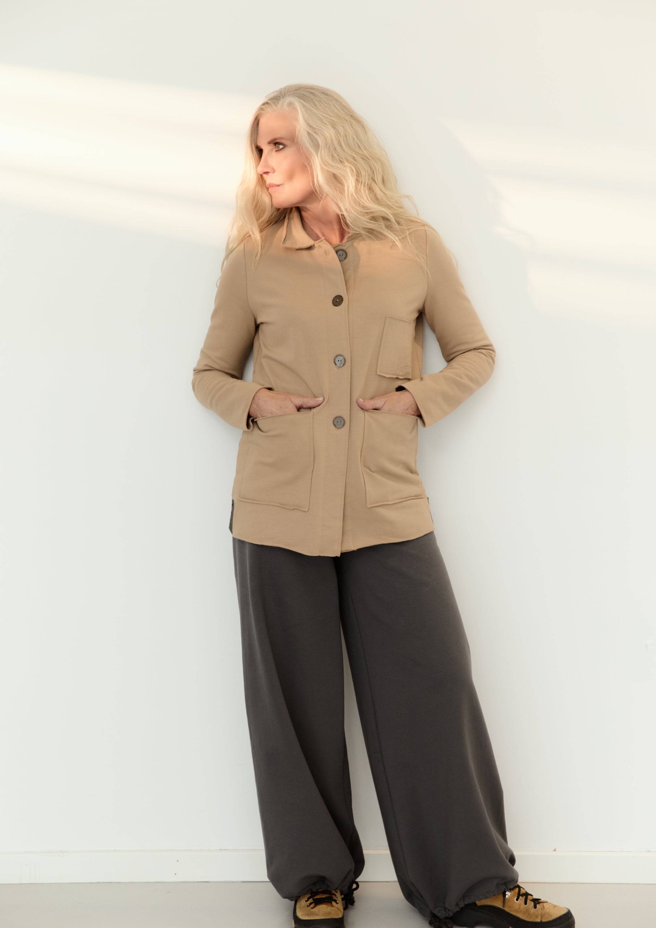 HENRIETTE STEFFENSEN COPENHAGEN SAFARI JACKET - 77004 CARDIGANS CAMEL 815