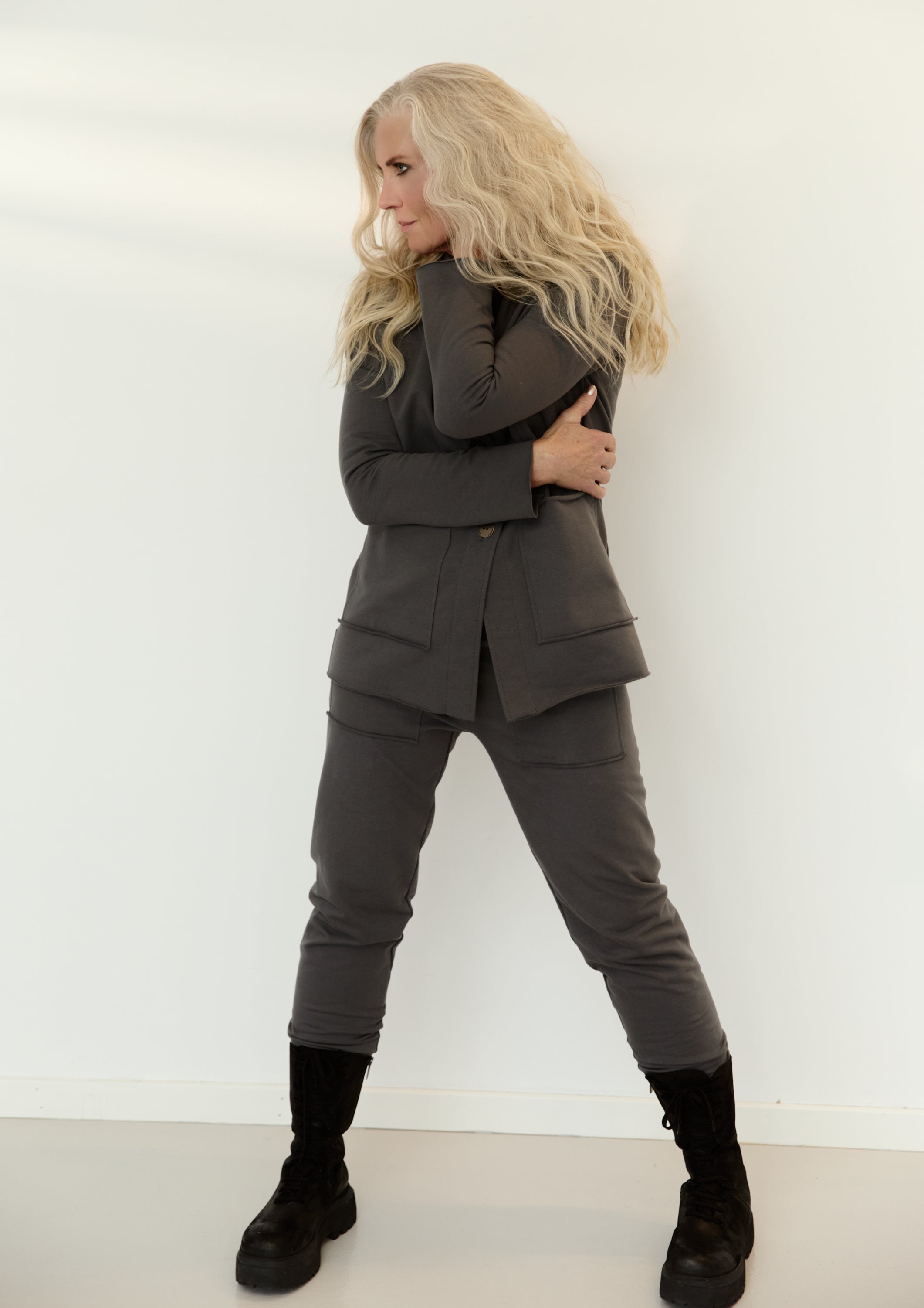 HENRIETTE STEFFENSEN COPENHAGEN SAFARI JACKET - 77004 CARDIGANS GREY 905