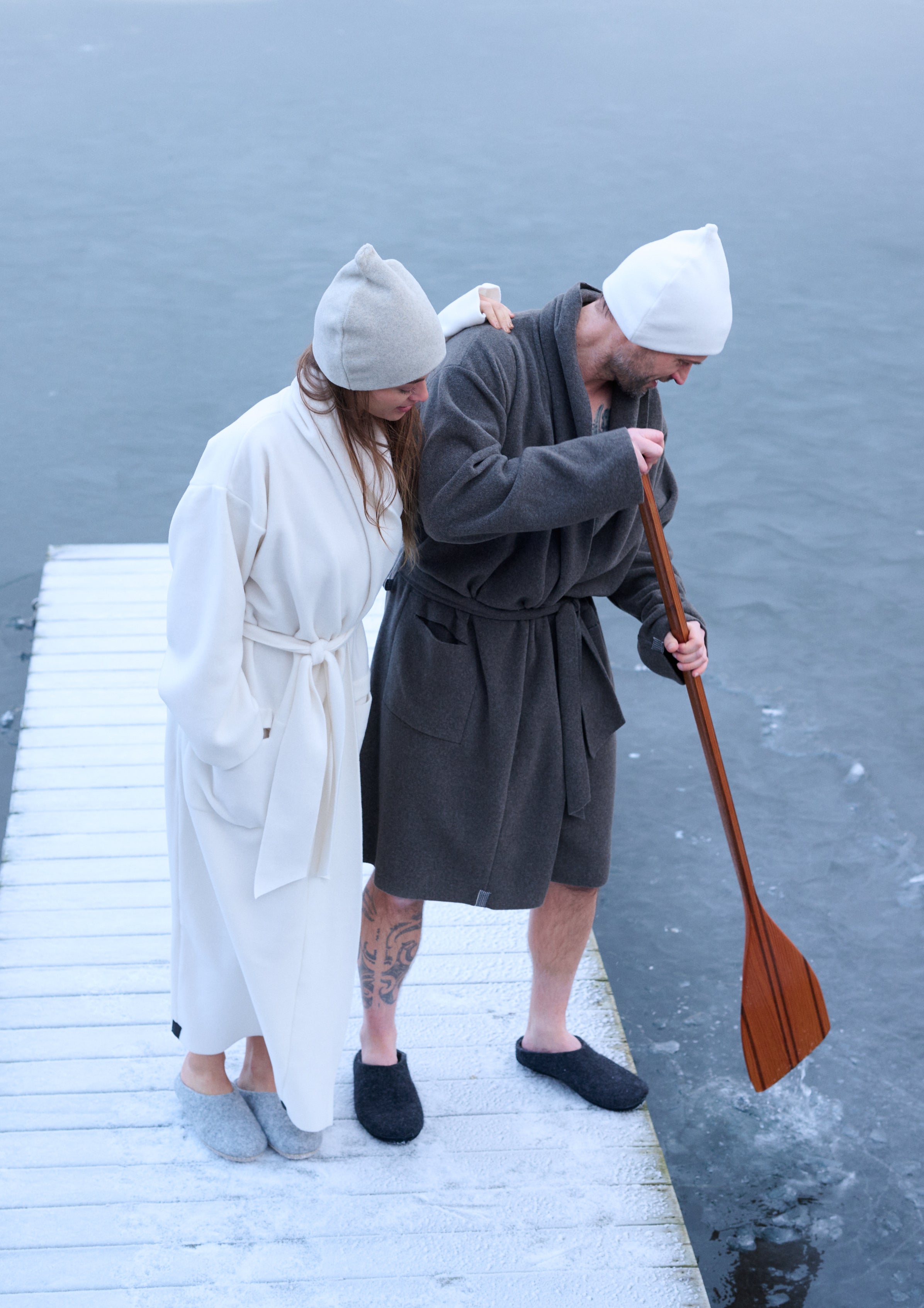 HENRIETTE STEFFENSEN COPENHAGEN SAUNA HAT DOUBLE - 4104 L & S ACCESSORIES SAND 805