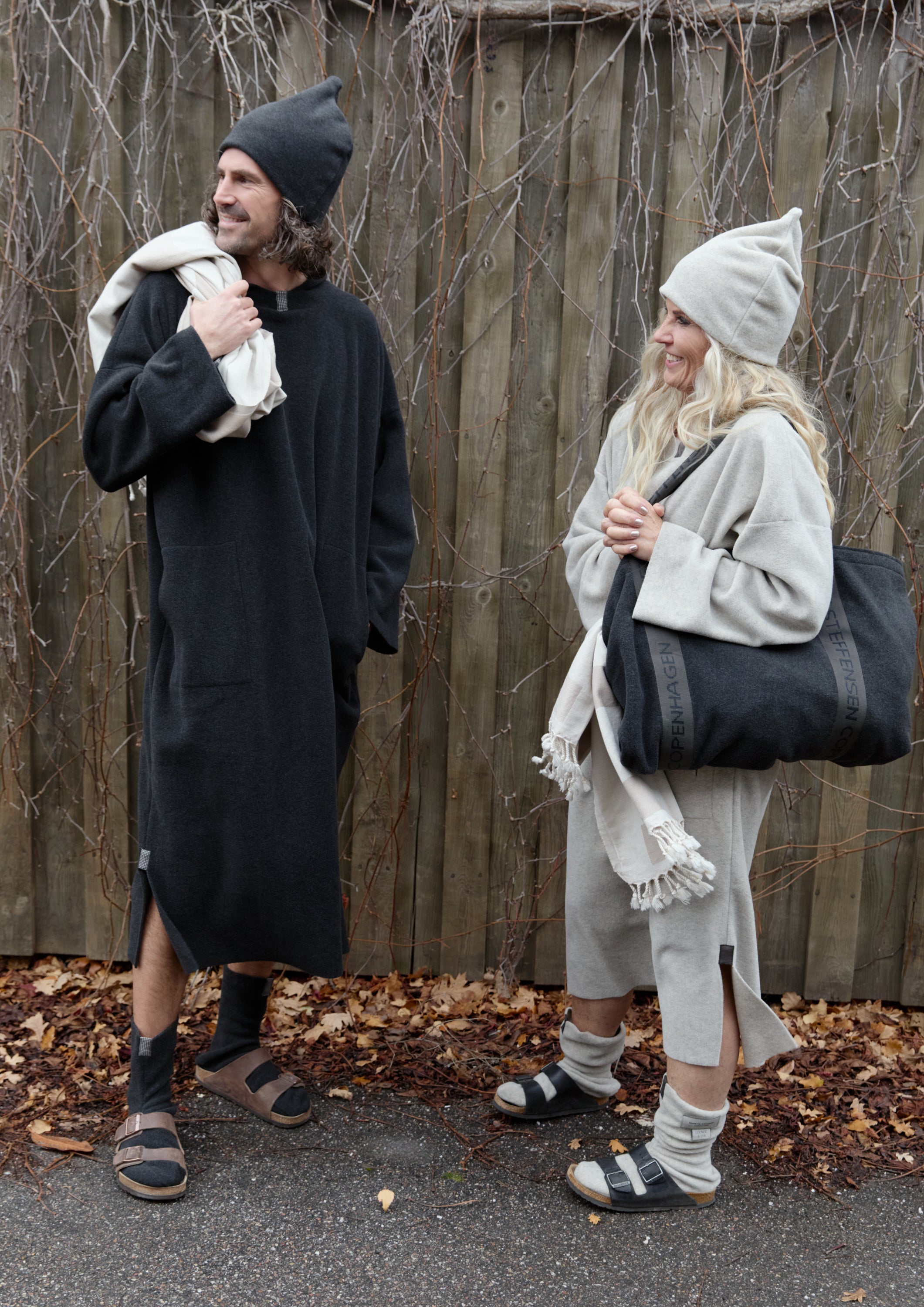 HENRIETTE STEFFENSEN COPENHAGEN SAUNA HAT DOUBLE - 4104 L & S ACCESSORIES SAND 805