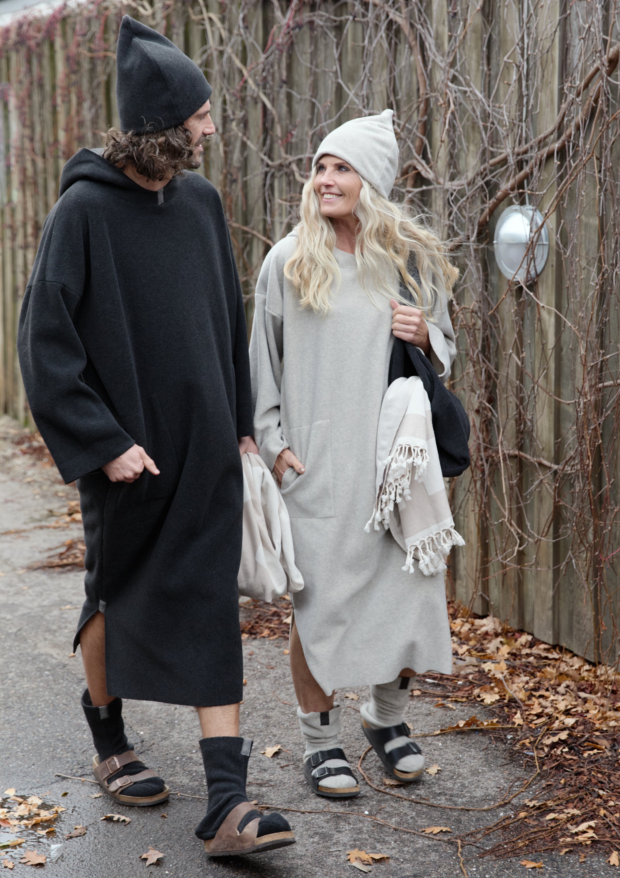 HENRIETTE STEFFENSEN COPENHAGEN SAUNA HAT DOUBLE - 4104 L & S ACCESSORIES SOFT BLACK 914