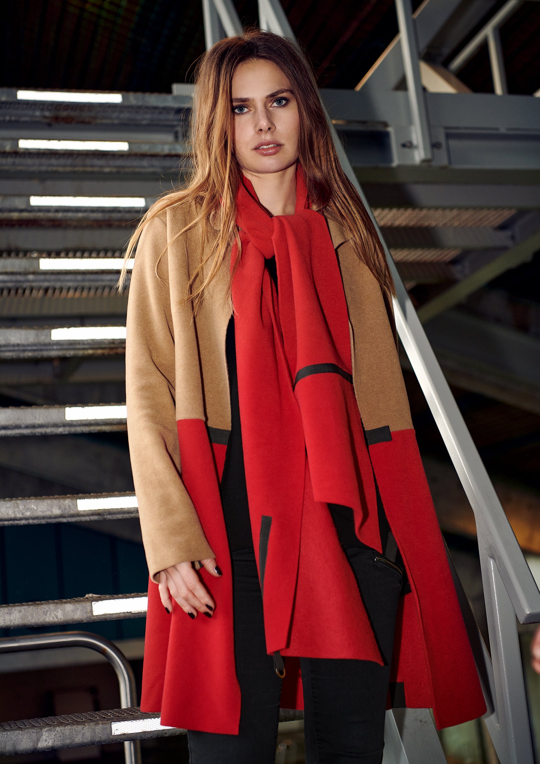 HENRIETTE STEFFENSEN COPENHAGEN SCARF - 4088 SCARFS RED 407