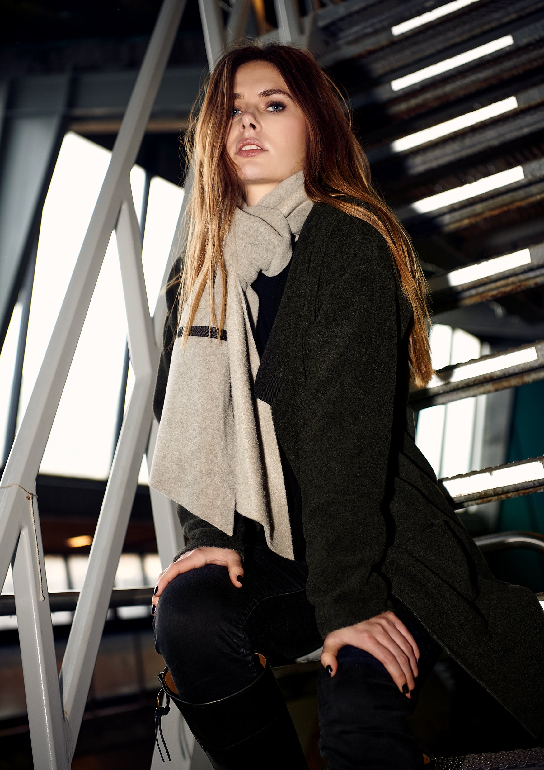 HENRIETTE STEFFENSEN COPENHAGEN SCARF - 4088 SCARFS SAND 805