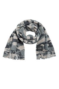 SCARF IN PRINT WITH CLASSIC FRINGES - 1006CP - CAMOUFLAGE