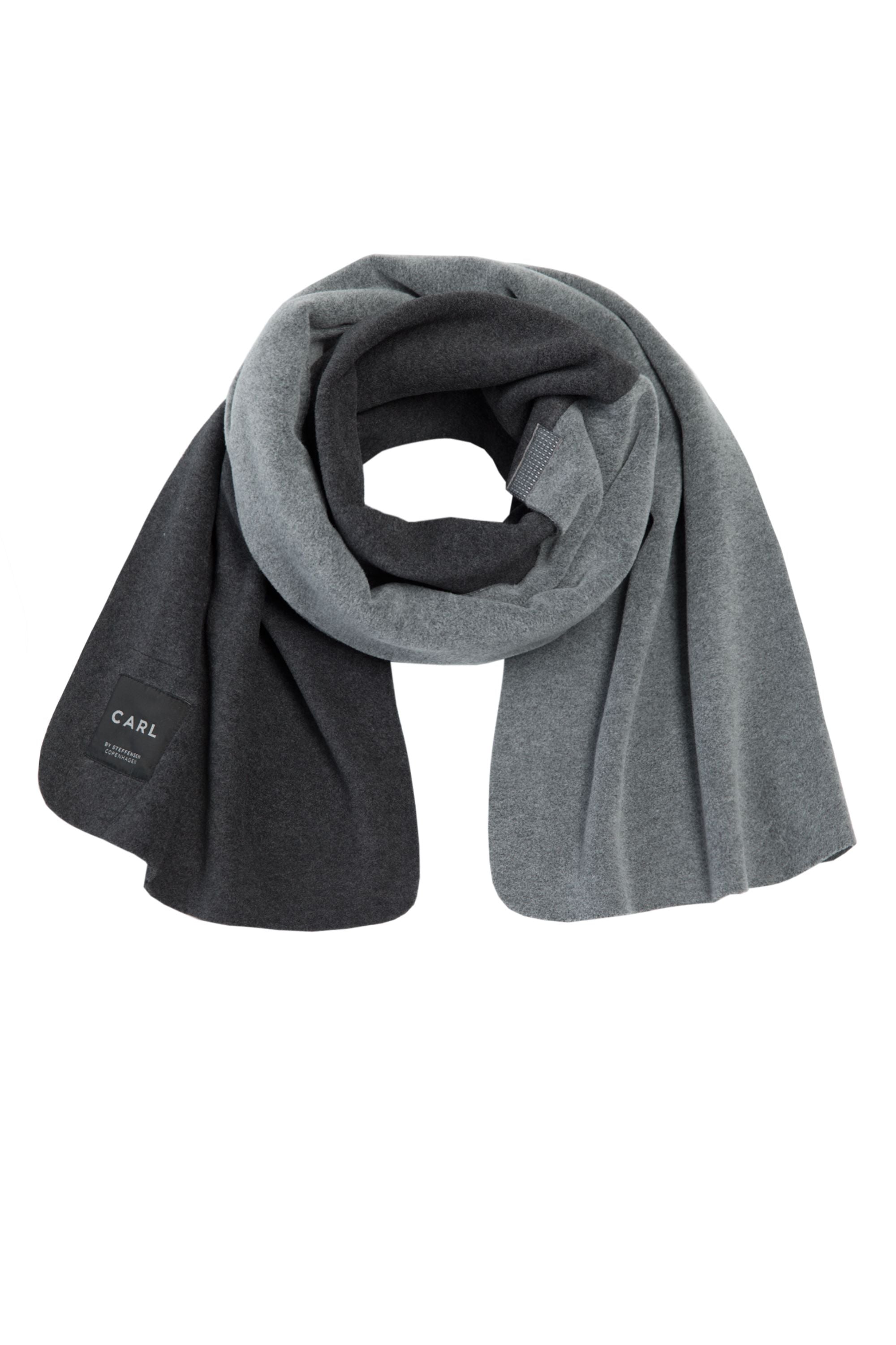 CARL BY STEFFENSEN COPENHAGEN SCARF IN SOFT FLEECE - 1004C SCARFS ANTRACIT/GREY 901