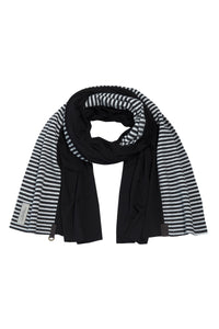 SCARF MIX - 4067 - STRIPES/BLACK