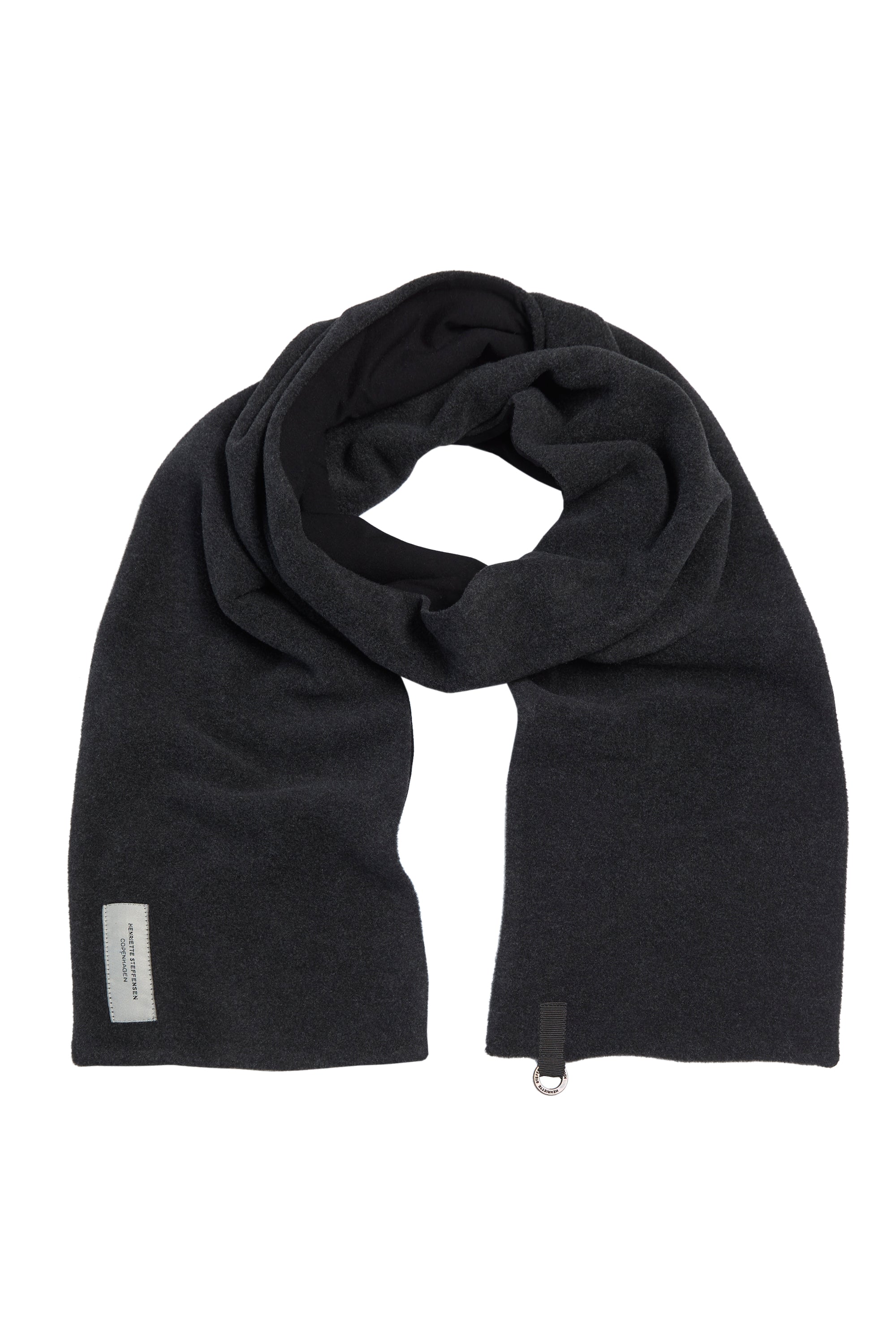 HENRIETTE STEFFENSEN COPENHAGEN SCARF MIX - 4080 SCARFS BLACK/SOFT BLACK 923