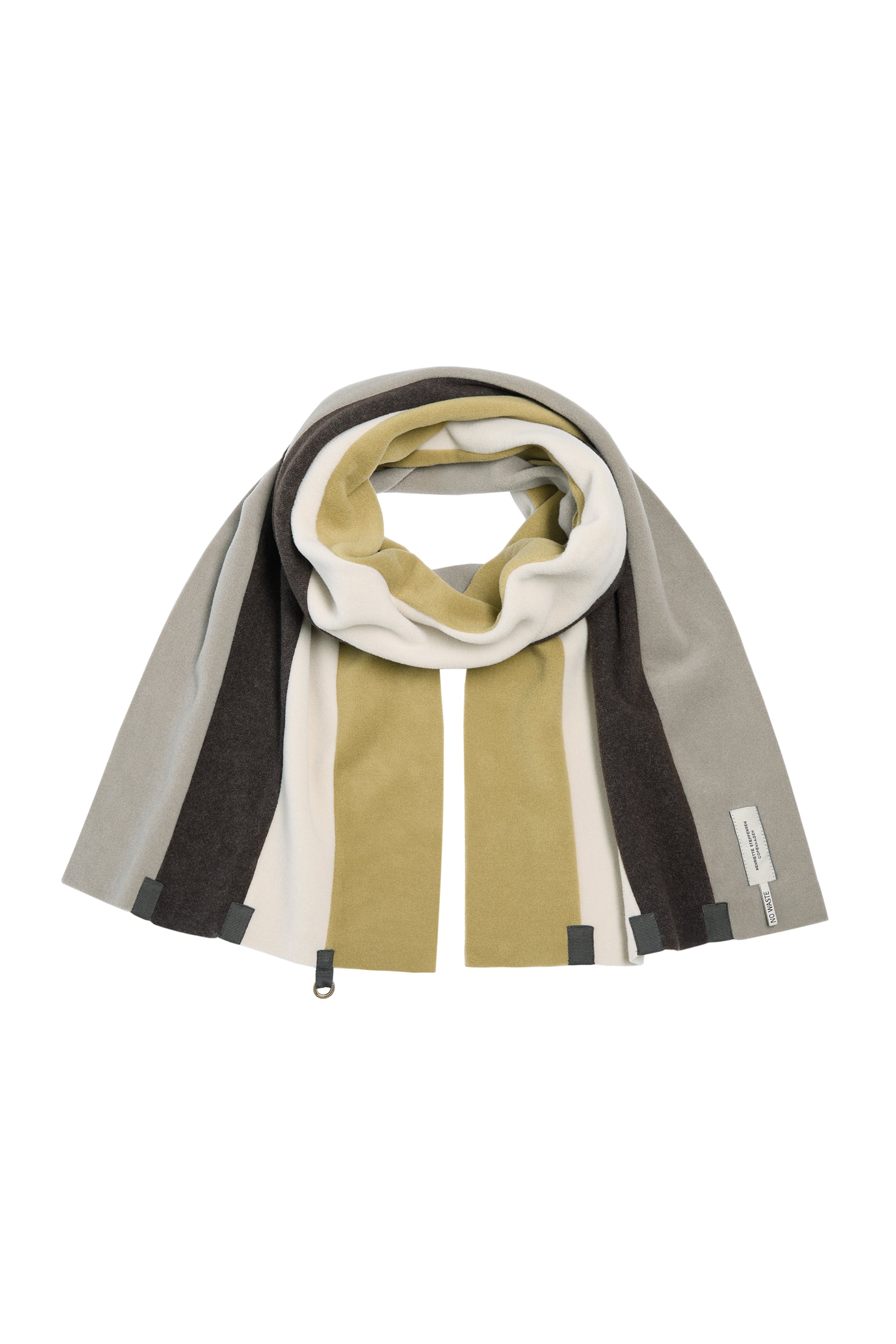 HENRIETTE STEFFENSEN COPENHAGEN SCARF NO WASTE - 4125 SCARFS OLIVE/KIT/CHOCOLATE/ELEPHANT 328