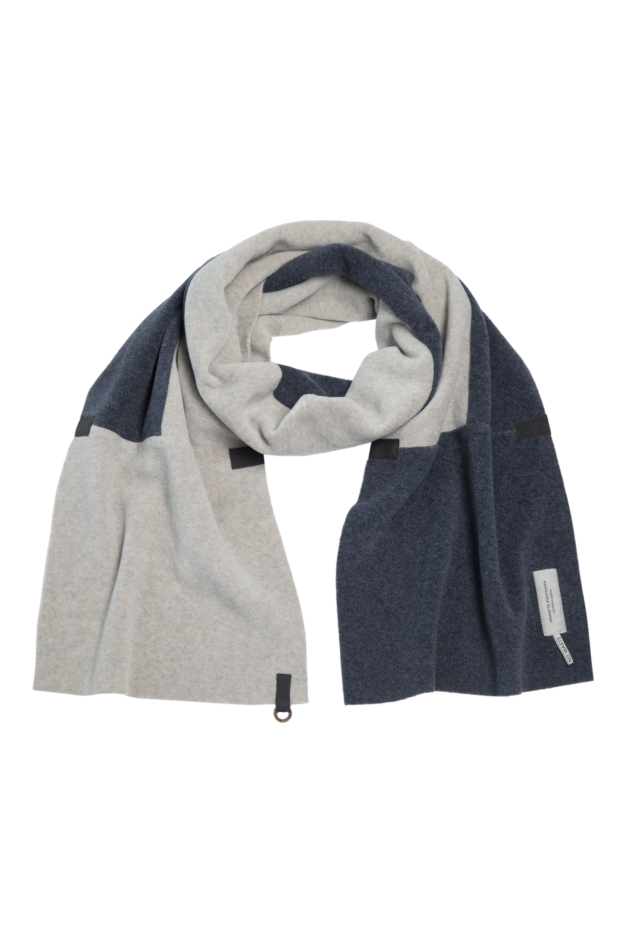 HENRIETTE STEFFENSEN COPENHAGEN SCARF NW - 4089 SCARFS DEEP BLUE/SAND 824
