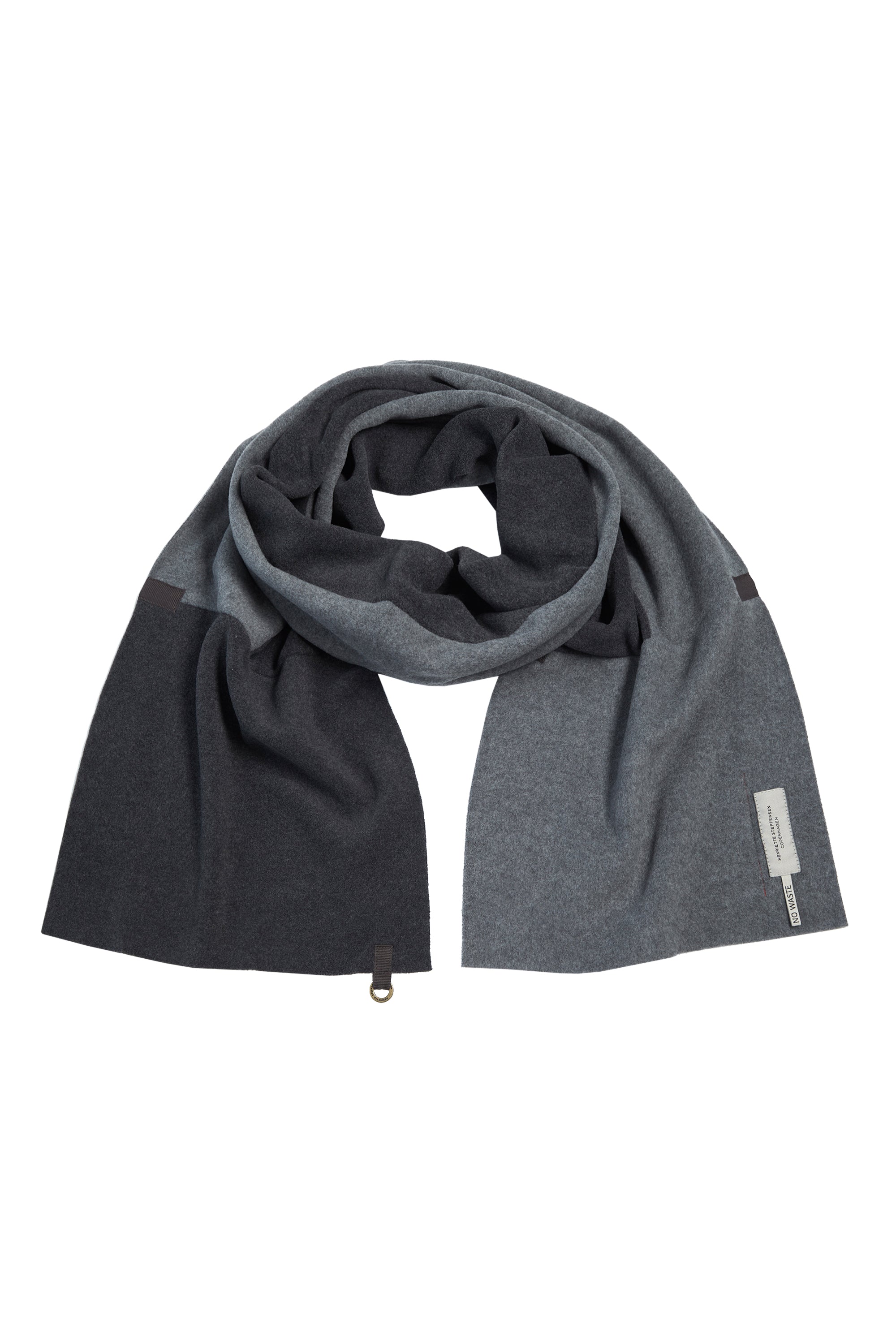 HENRIETTE STEFFENSEN COPENHAGEN SCARF NW - 4089 SCARFS GREY/SOFT BLACK 647