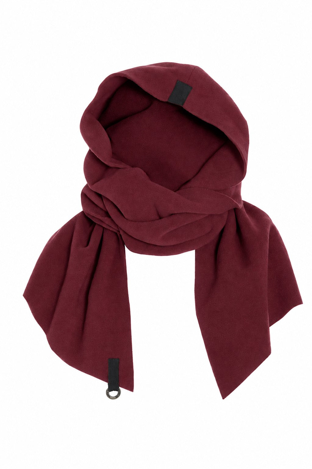 HENRIETTE STEFFENSEN COPENHAGEN SCARF WITH HOOD - 4127 SCARFS BORDEAUX 474