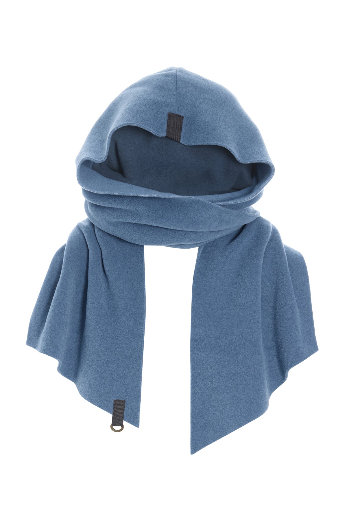 HENRIETTE STEFFENSEN COPENHAGEN SCARF WITH HOOD - 4127 SCARFS DUSTY BLUE 794
