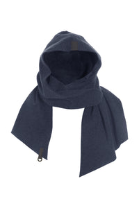 SCARF WITH HOOD - 4127 - EVENING BLUE