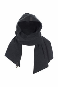 SCARF WITH HOOD - 4127 - SOFT BLACK