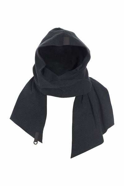 SCARF WITH HOOD - 4127 - SOFT BLACK