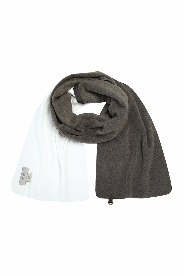 HENRIETTE STEFFENSEN COPENHAGEN SCARF WOMEN - 4085 L & S ACCESSORIES BARK/OFF WHITE 650