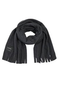 SCARF W/ FRINGES - 1006C - ANTRACITE