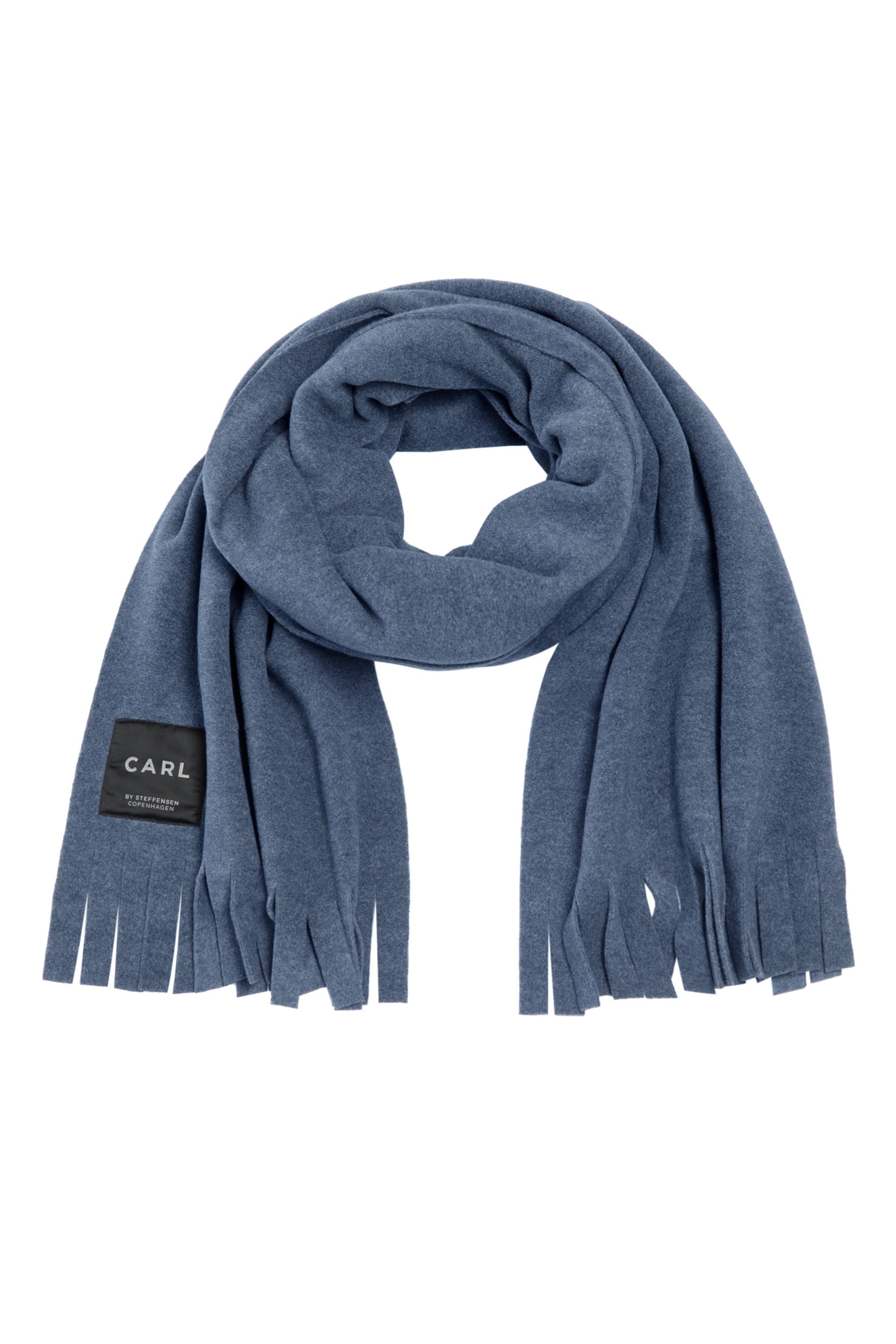 CARL BY STEFFENSEN COPENHAGEN SCARF W/ FRINGES - 1006C SCARFS BLUE 500