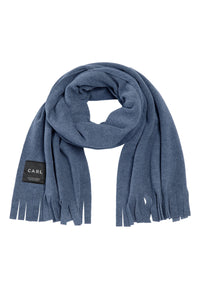 SCARF W/ FRINGES - 1006C - BLUE
