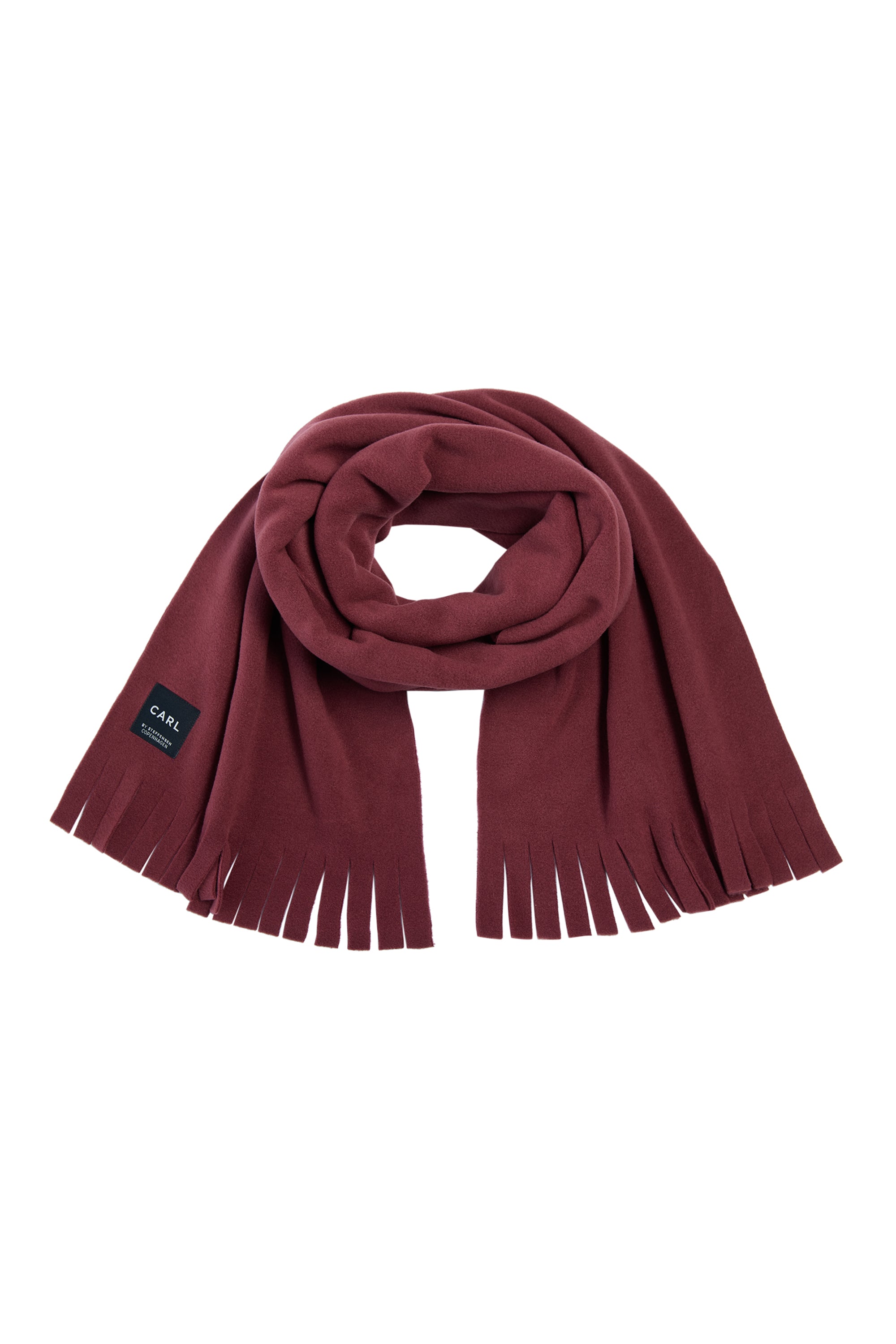 CARL BY STEFFENSEN COPENHAGEN SCARF W/ FRINGES - 1006C SCARFS BORDEAUX 474