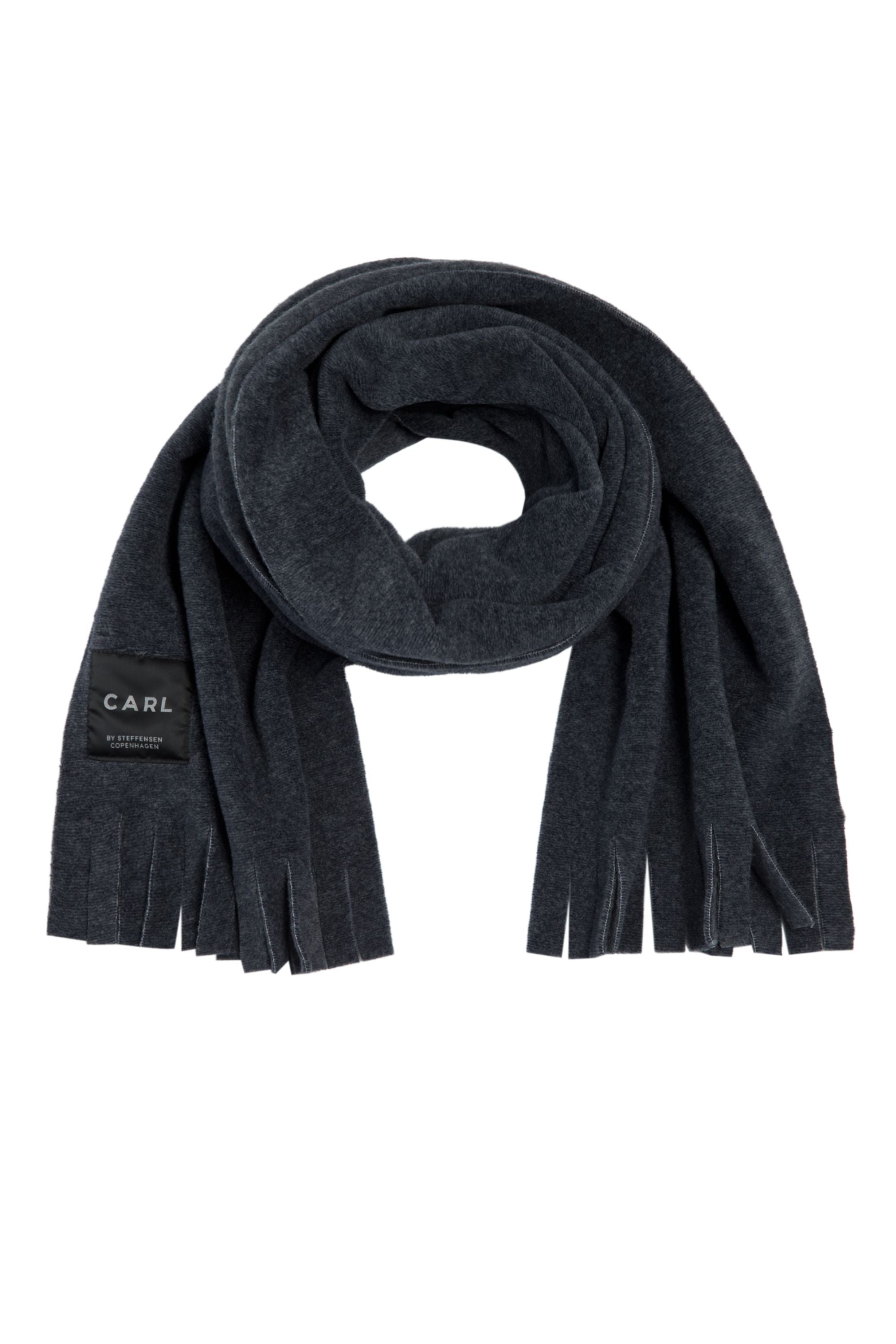 CARL BY STEFFENSEN COPENHAGEN SCARF W/ FRINGES - 1006C SCARFS DEEP BLUE 502