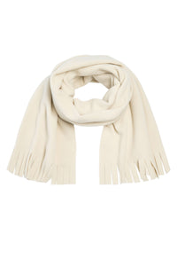 SCARF W/ FRINGES - 1006C - ECRU