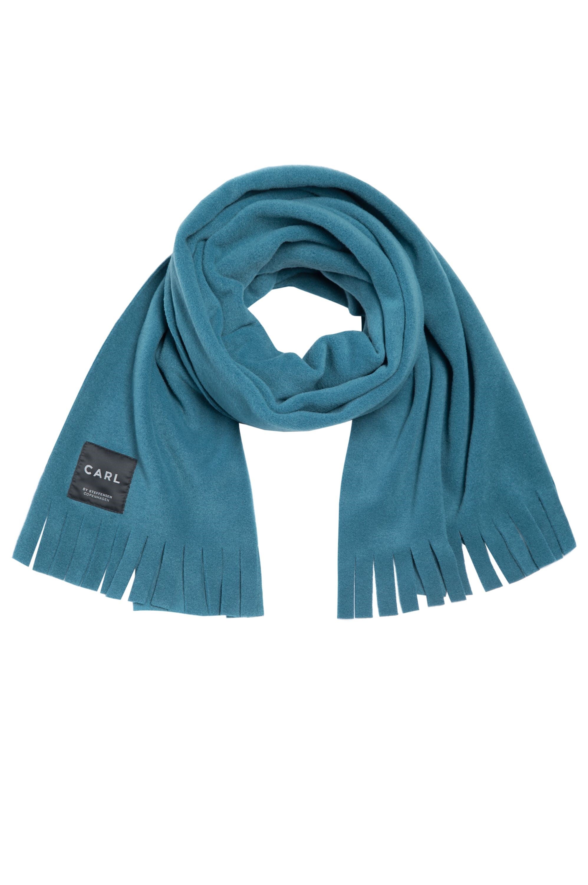 CARL BY STEFFENSEN COPENHAGEN SCARF W/ FRINGES - 1006C SCARFS PETROL 507