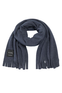 SCARF W/ FRINGES - 1006C - SOFT BLUE