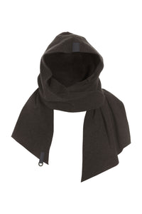 SCARF W/ HOOD - 4127 - CHOKOLATE