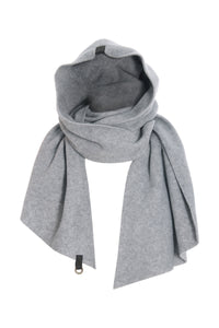 SCARF W/ HOOD - 4127 - LIGTH GREY
