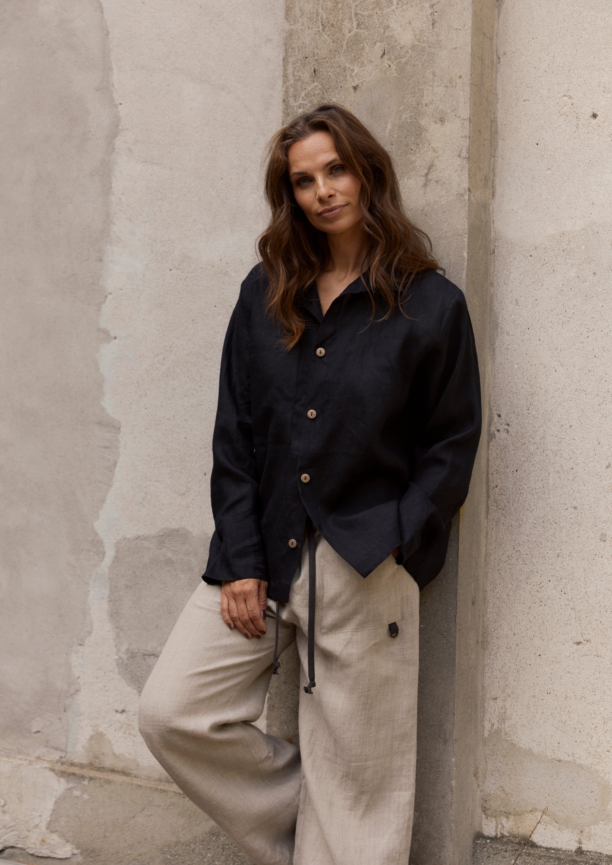 HENRIETTE STEFFENSEN COPENHAGEN SHIRT - 81000 SKJORTE BLACK 900