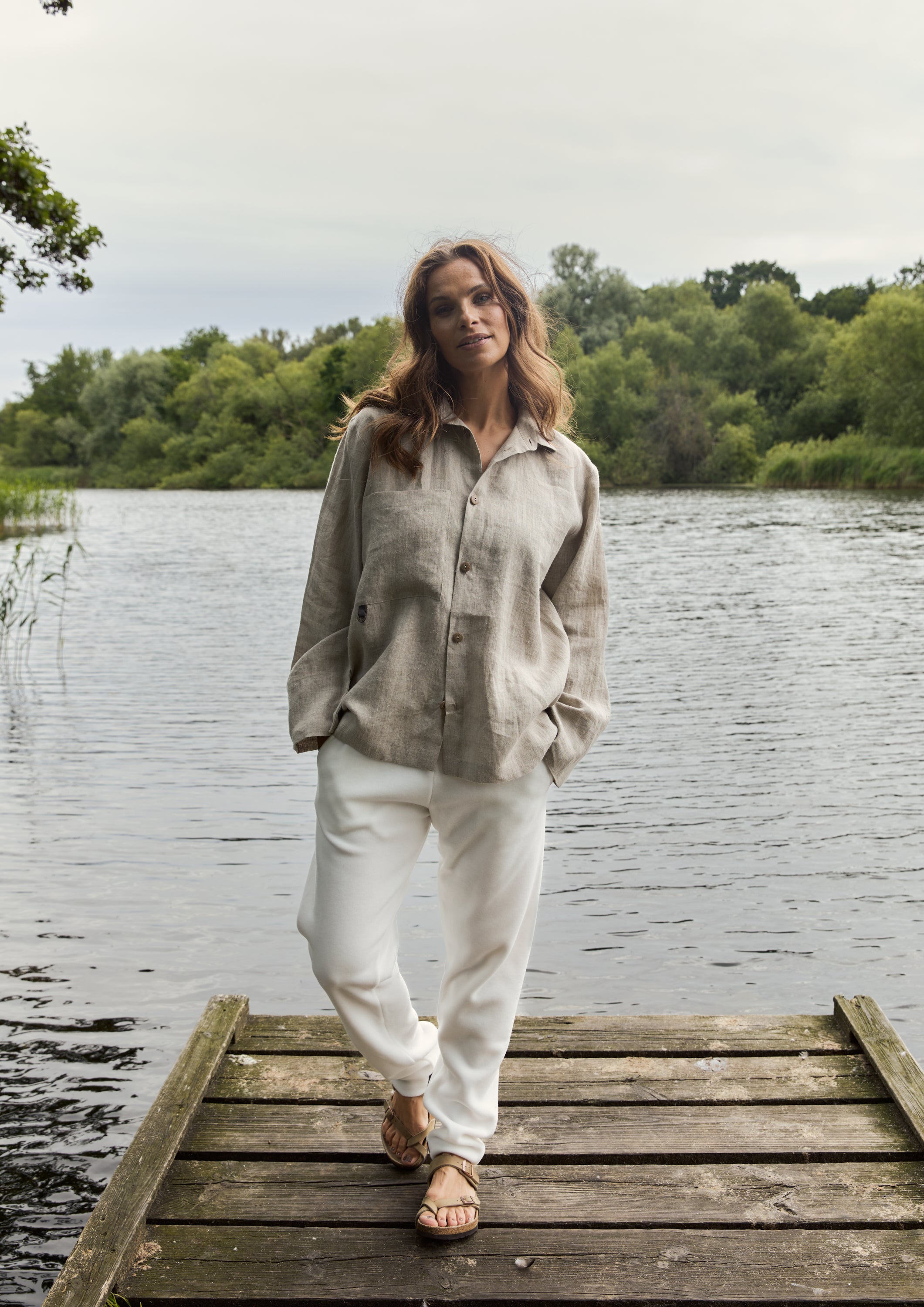 HENRIETTE STEFFENSEN COPENHAGEN SHIRT - 81000 SKJORTE NATURE 446