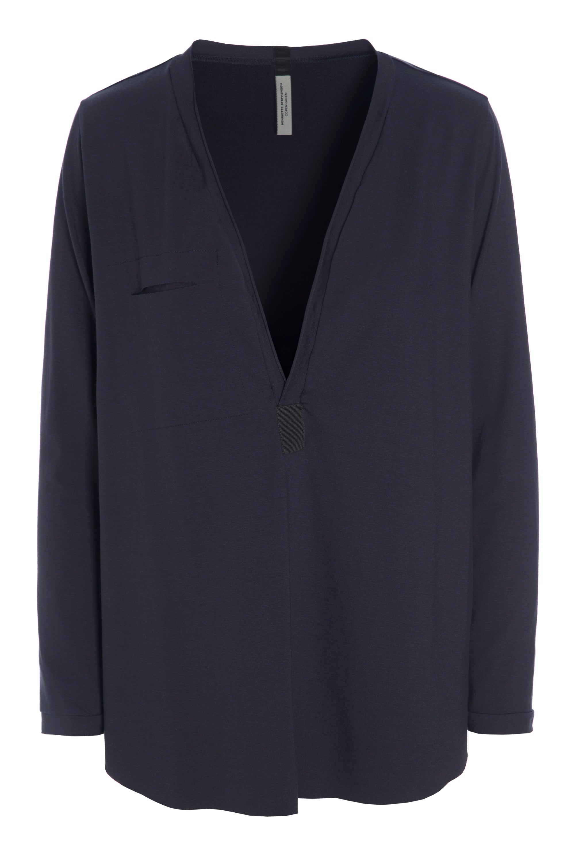HENRIETTE STEFFENSEN COPENHAGEN SHIRT - 96056 BLUSER DEEP BLUE 502