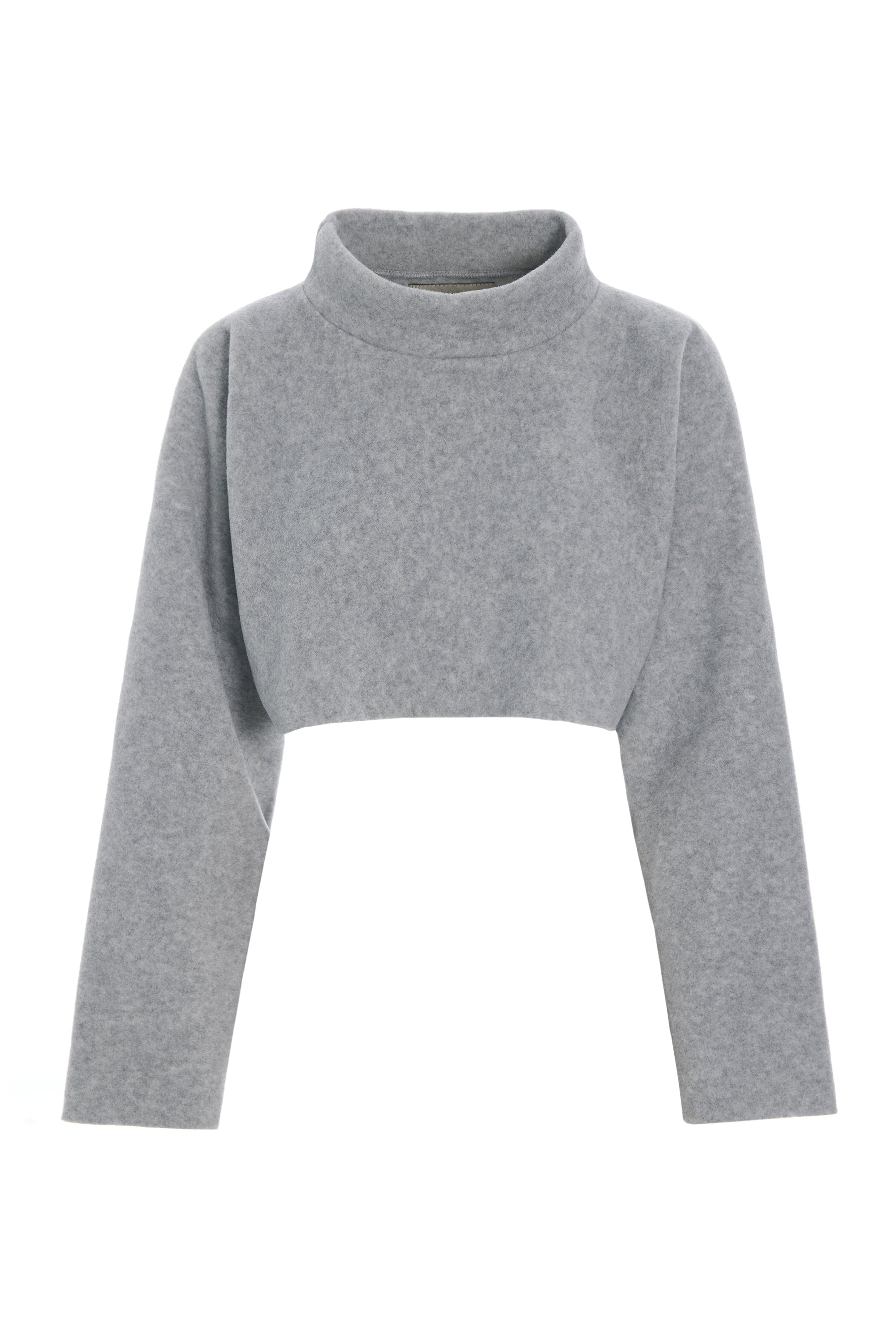 HENRIETTE STEFFENSEN COPENHAGEN SHORT PULLOVER - 1372 BLUSER LIGHT GREY 876