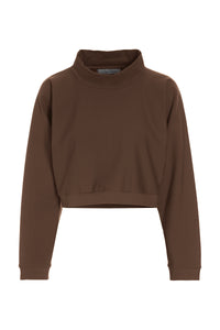 SHORT PULLOVER - 71016 - CHOKOLATE