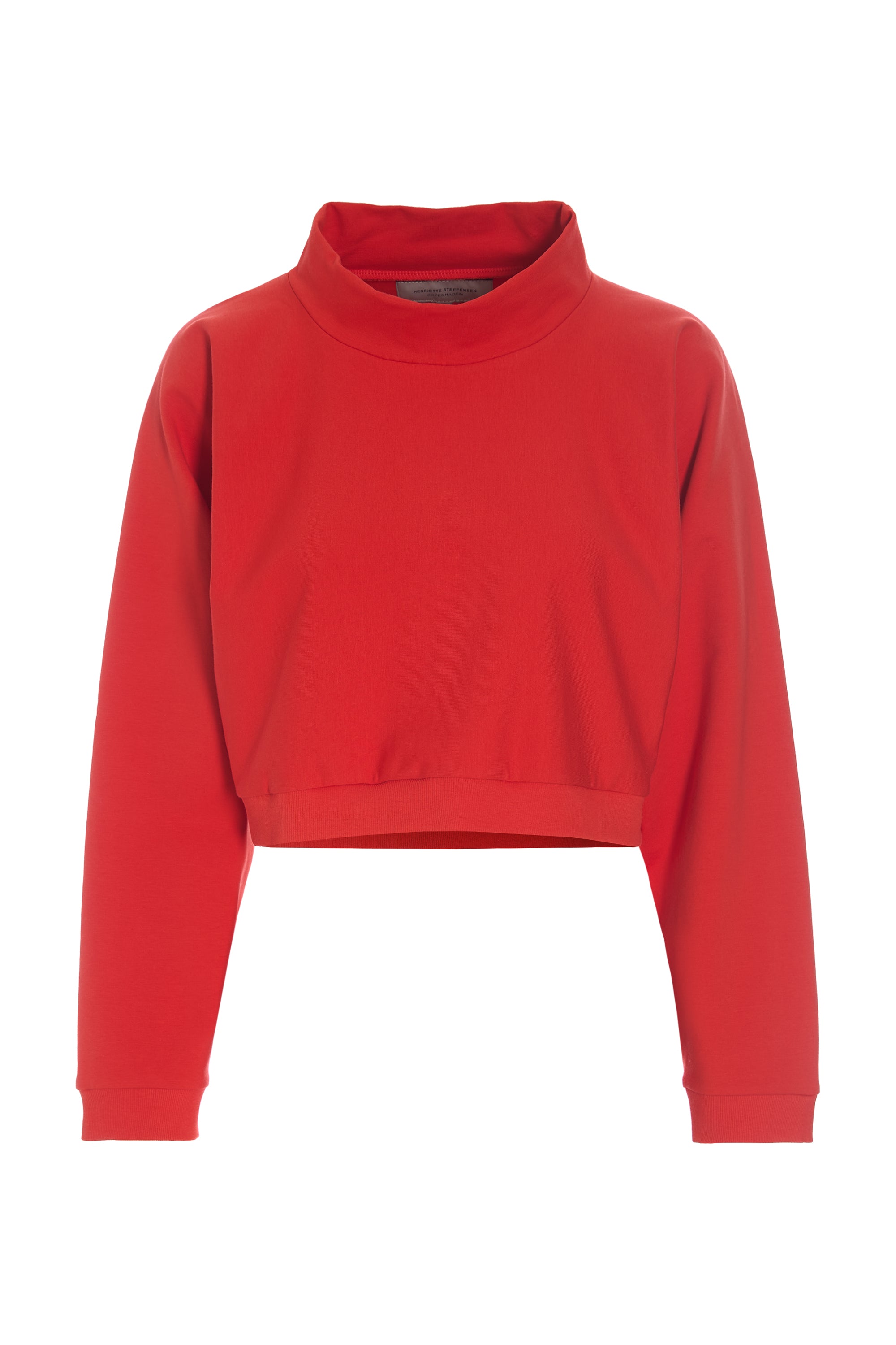 HENRIETTE STEFFENSEN COPENHAGEN SHORT PULLOVER - 71016 BLUSER TOMATO 845