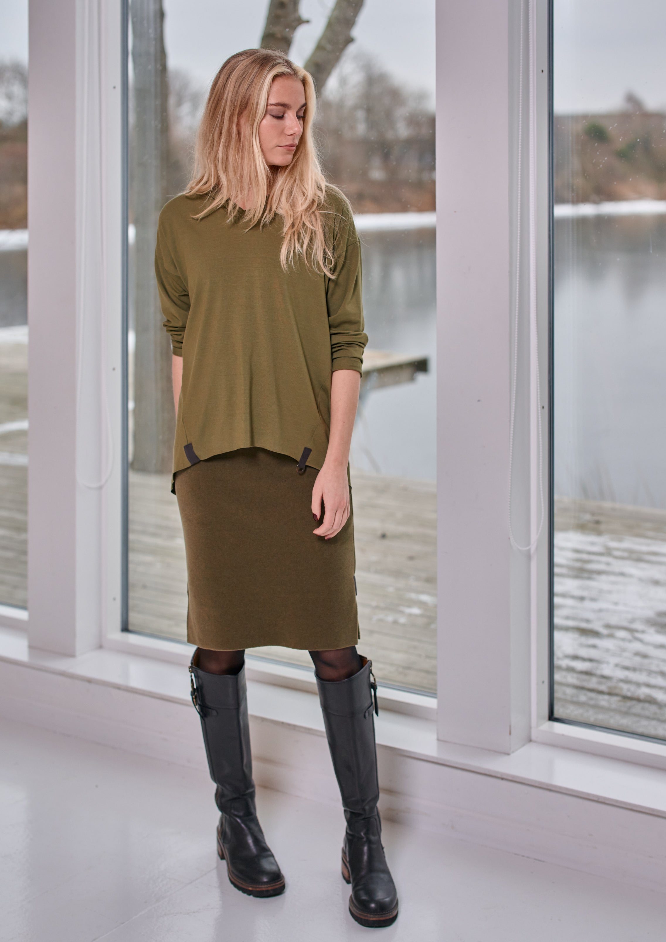 HENRIETTE STEFFENSEN COPENHAGEN SKIRT - 3220 NEDERDELE MOSS 611
