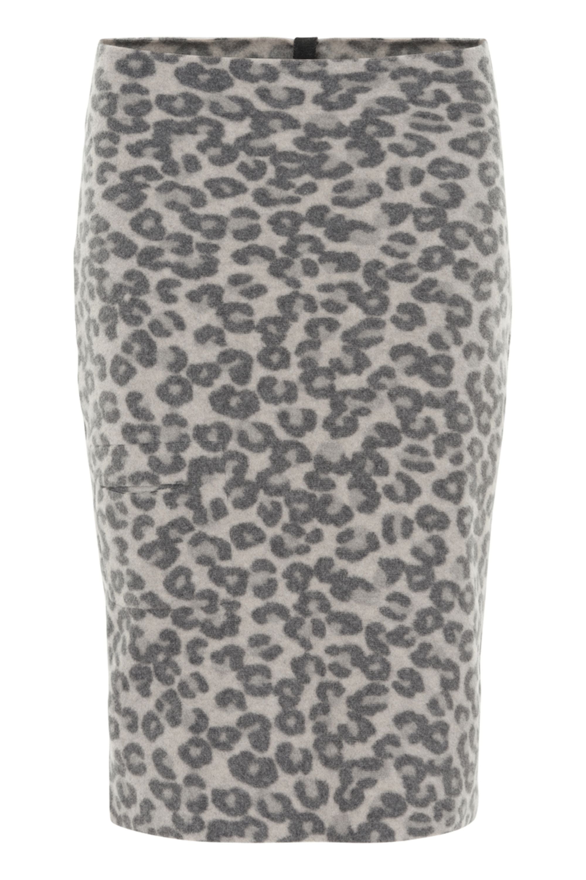 HENRIETTE STEFFENSEN COPENHAGEN SKIRT - 3220P NEDERDELE LEOPARD grey 105