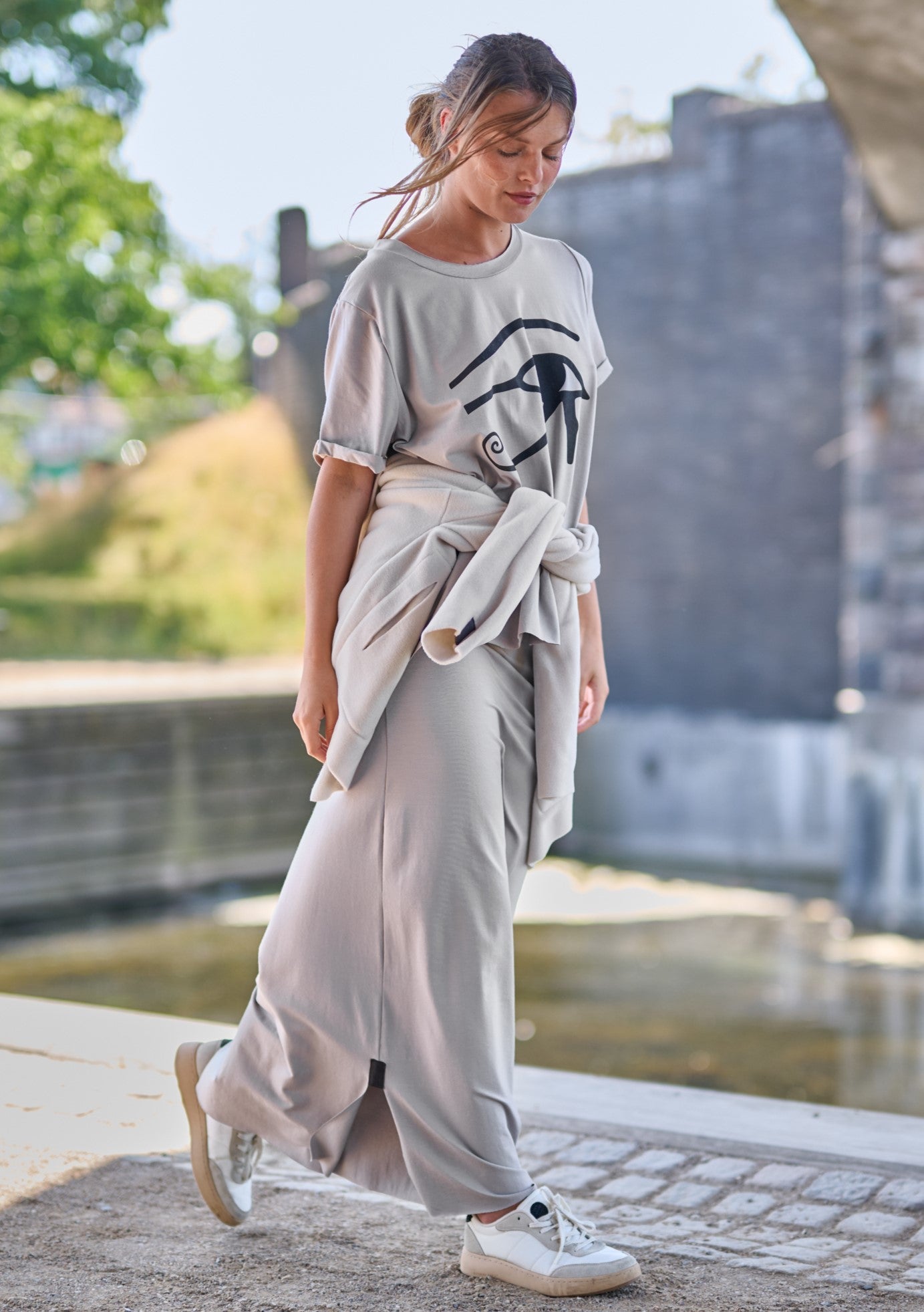 HENRIETTE STEFFENSEN COPENHAGEN SKIRT LONG - 98033 NEDERDELE SAND 805