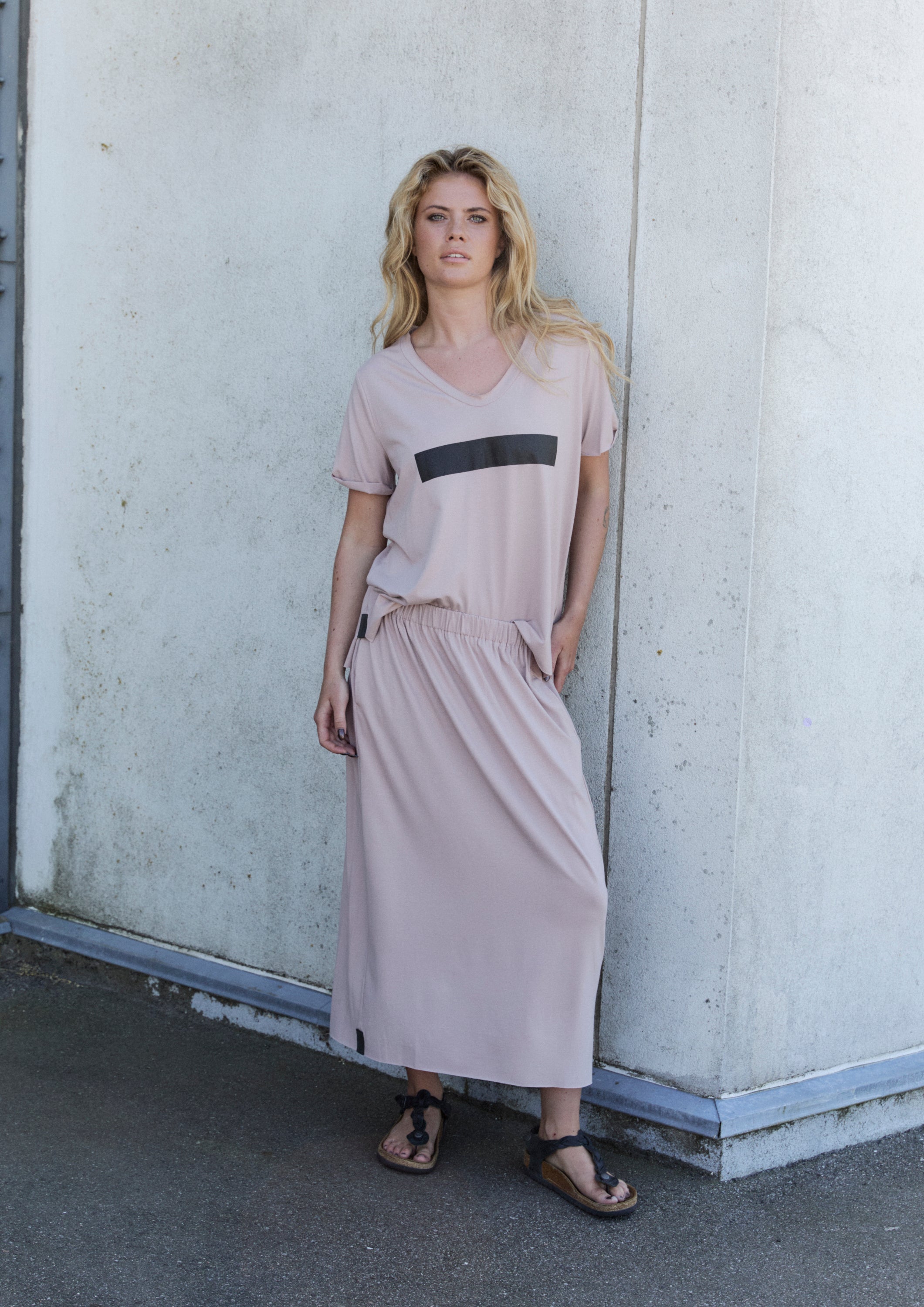 HENRIETTE STEFFENSEN COPENHAGEN SKIRT W/POCKETS - 98065 NEDERDELE NUDE 401