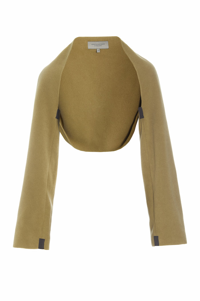 HENRIETTE STEFFENSEN COPENHAGEN SLEEVES - 4123 BLUSER OLIVE 655