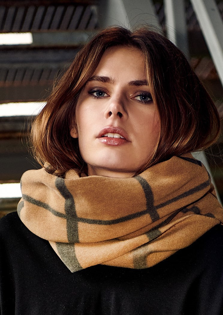 HENRIETTE STEFFENSEN COPENHAGEN SNOOD SCARF - 4074P SCARFS CLAN CHECK 114