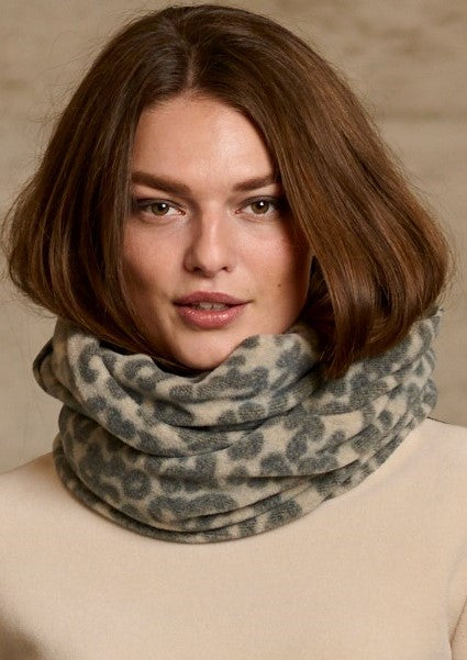 HENRIETTE STEFFENSEN COPENHAGEN SNOOD SCARF - 4074P SCARFS LEOPARD pink 115