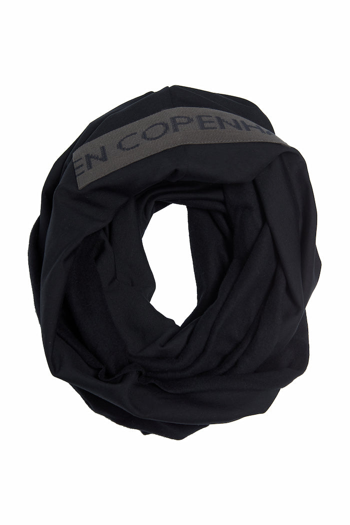 HENRIETTE STEFFENSEN COPENHAGEN SNOOD SCARF - 74002 SCARFS BLACK 900