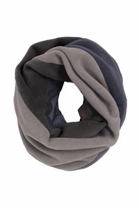 SNOOD SCARF PATCH - 4093 - EVENING BLUE/CHOCOLATE/ELEPH