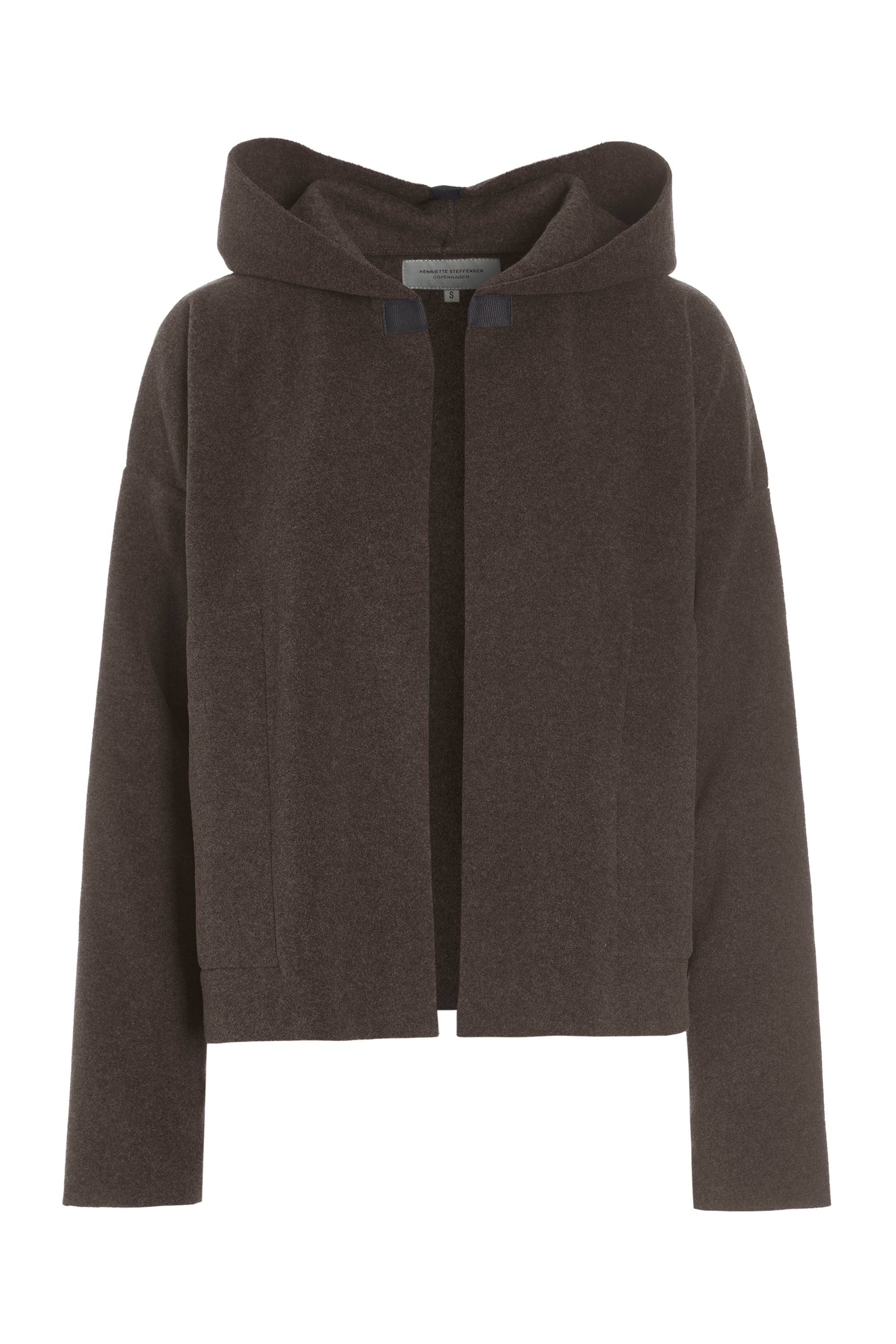HENRIETTE STEFFENSEN COPENHAGEN SPORTY CARDIGAN - 7158 CARDIGANS CHOCOLATE 844