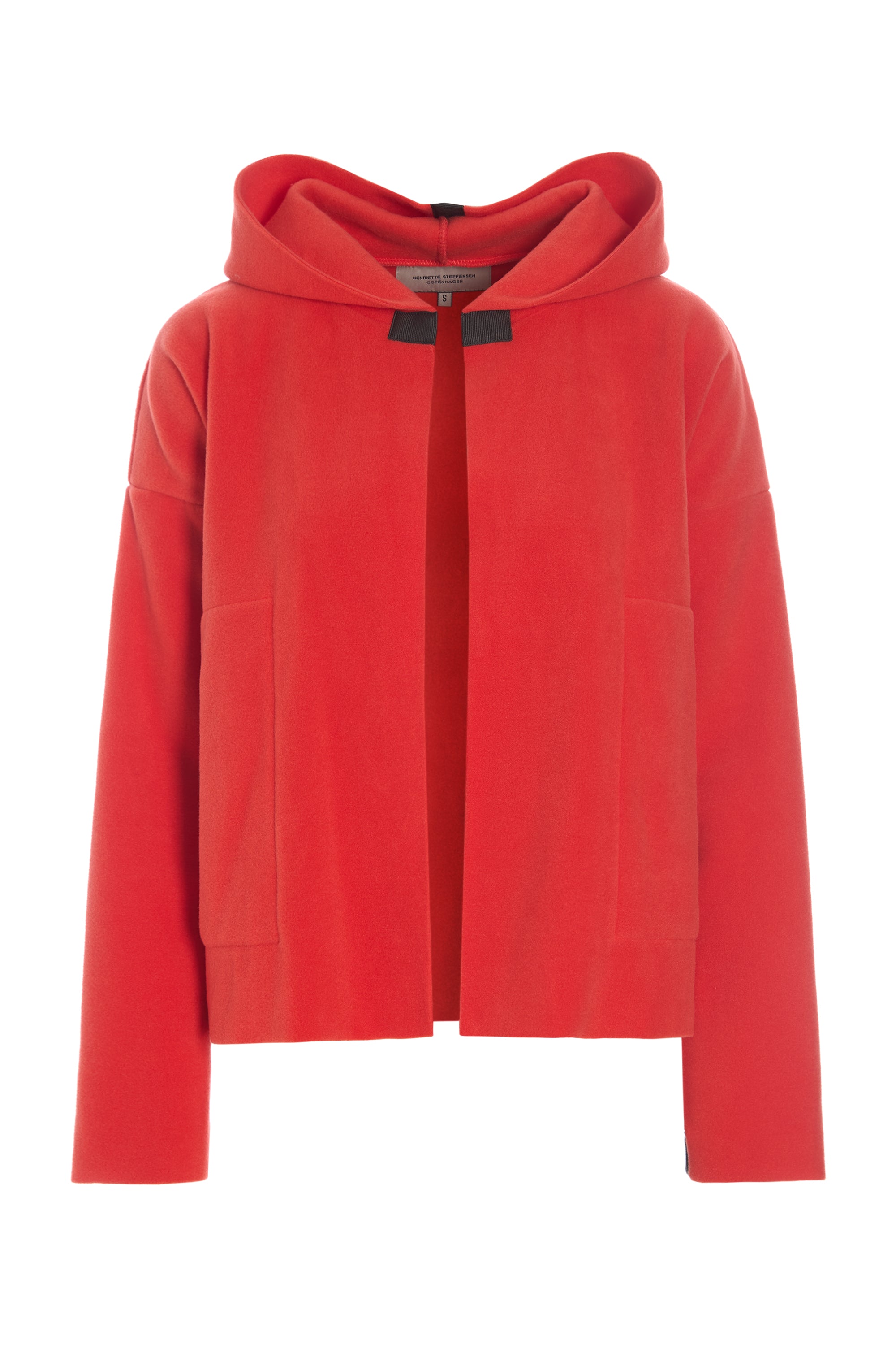 HENRIETTE STEFFENSEN COPENHAGEN SPORTY CARDIGAN - 7158 CARDIGANS TOMATO 845