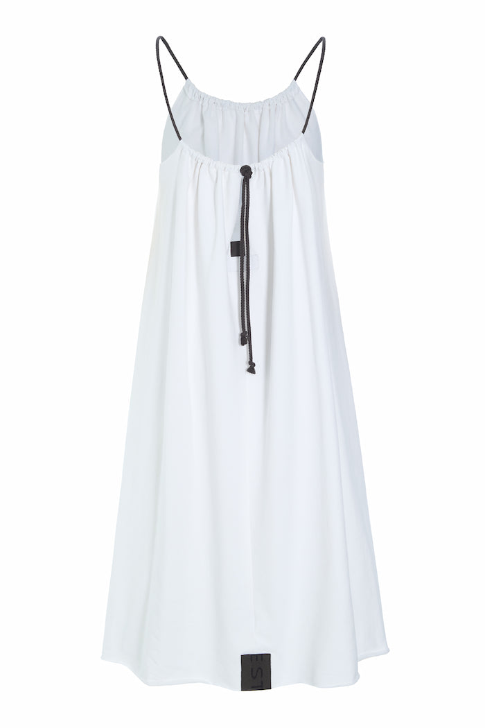 HENRIETTE STEFFENSEN COPENHAGEN STRAP DRESS - 73016 KJOLER WHITE 816